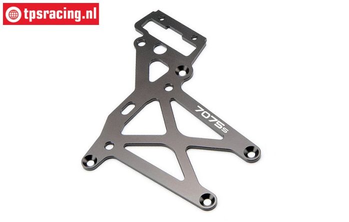 HPI87289 Rear Upper Plate HD Gun Metal, 1 pc.