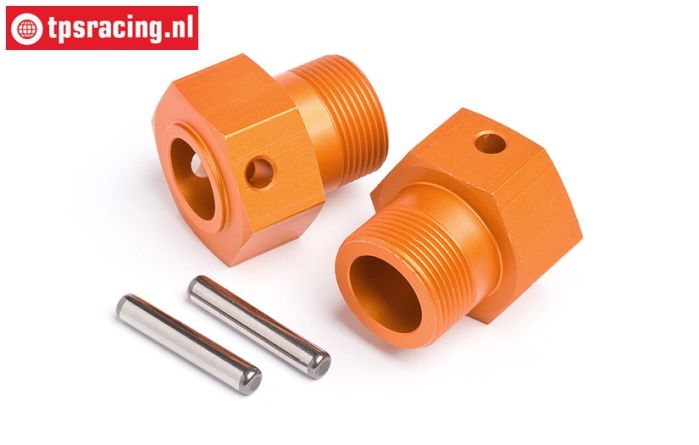 HPI87495 Wheel carrier rear Orange, 2 pcs.