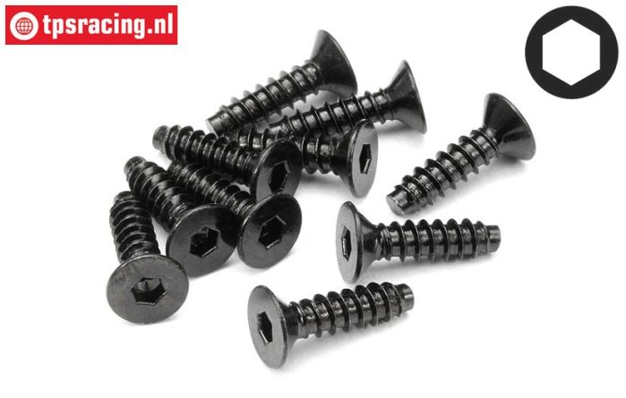 HPI94631 Countersunk tapping screw Ø4-L15 mm, 10 pcs.