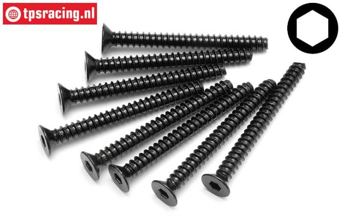 HPI94641 Countersunk tapping screw Ø4-L40 mm, 8 St.