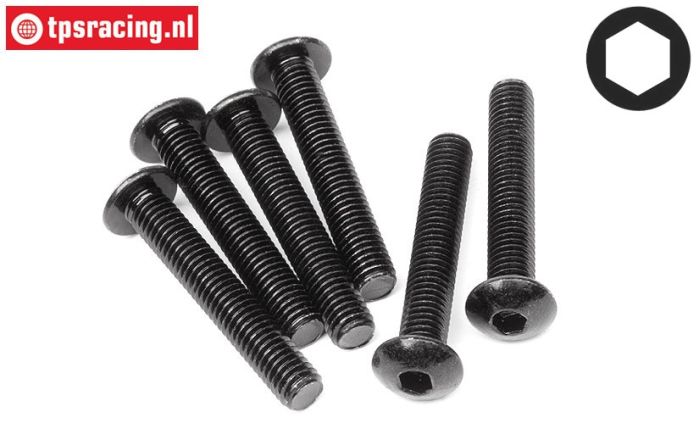 HPI94760 Button Head Screw M5-L30 mm, 6 pcs