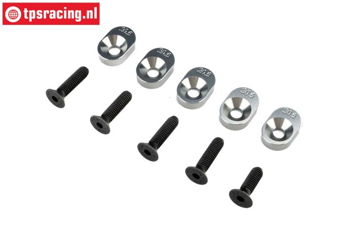 LOS-4140 LOSI 5IVE-TG Engine mount plates 20,5/67T, 5 pcs.