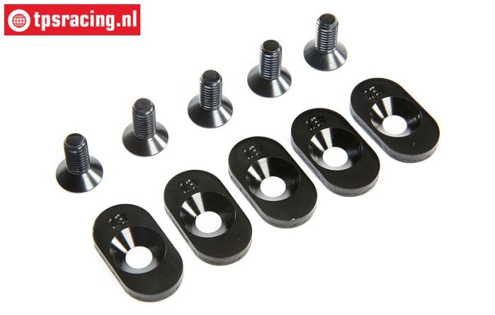 LOS252099 Engine mount plate 18T LOSI 5T 2.0, 4 pcs.