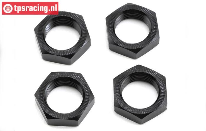 LOS252051 LOSI Alloy Wheelnut black 24 mm, 4 pcs
