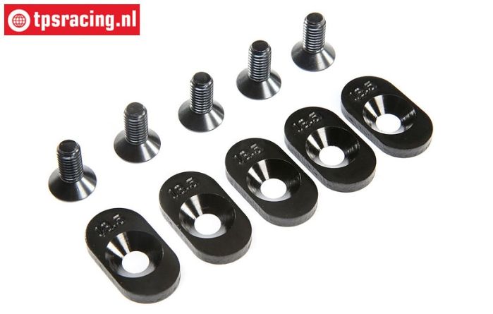 LOS252100 Engine mount plate 18,5T LOSI 5T 2.0, 4 pcs.