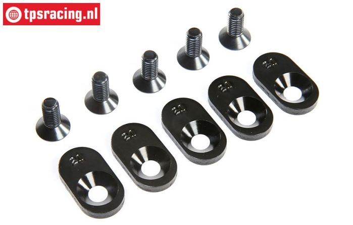 LOS252105 Engine mount plate 21T LOSI 5T 2.0, 4 pcs.
