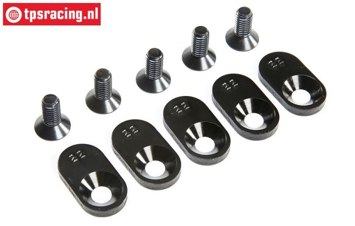 LOS252107 Engine mount plate 22T LOSI 5T 2.0, 4 pcs.