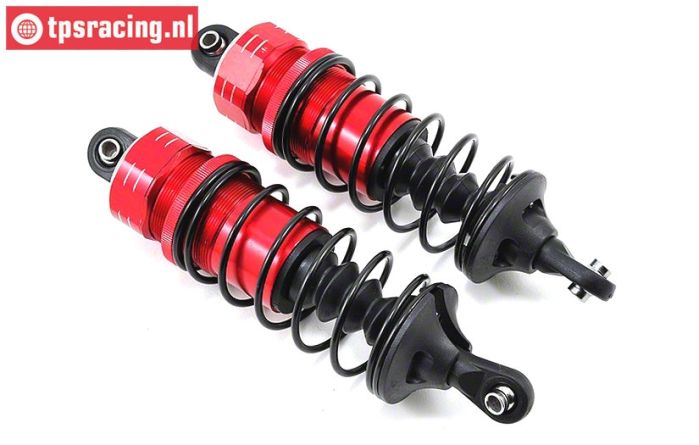 LOS253002 Shock front red DBXL-MTXL, 2 pcs.