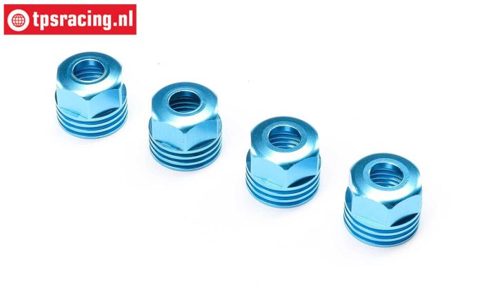LOS253032 Alu-Shock cap blue SBR-2.0-SRR, 4 pcs.