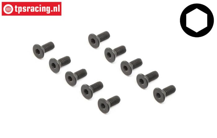 LOS255016 Countersunk head screw M4-L10 mm, 10 pcs.