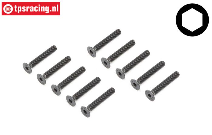 LOS255018 Countersunk head screw M4-L25 mm, 10 pcs.