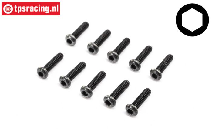 LOS265000 Button head screw M2-L8 mm, 10 pcs