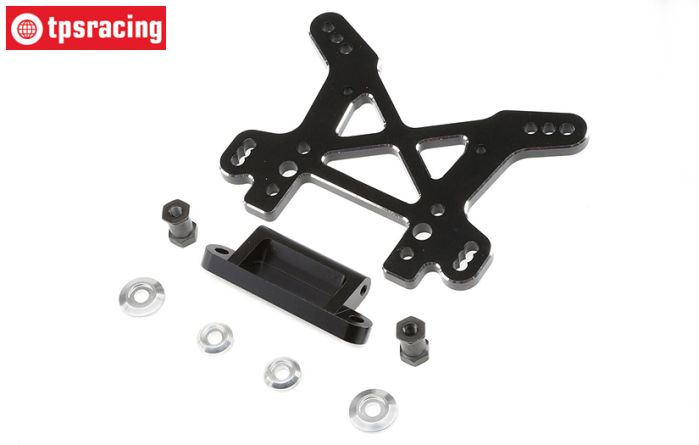 LOS354004 Shock Tower front black, LOSI DBXL-MTXL, 1 pc