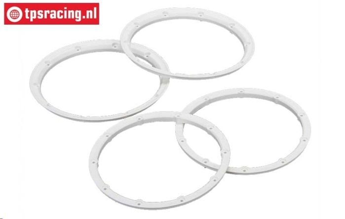 LOS45000 MINI WRC Beadlock White, Set