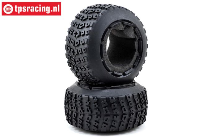 LOS45006 Tyres with Foam DBXL Ø120-W70 mm, 2 pcs.