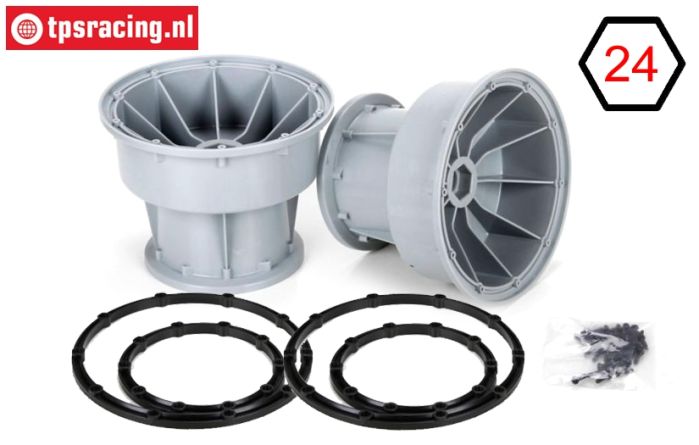 LOS45013 MTXL rim Grey-Black, Set