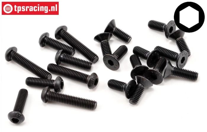LOSB6490 Hex Sorti M6, 20 pcs.
