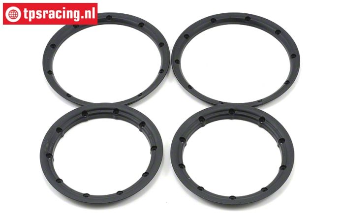 LOSB7028 Beadlocks black, 4 pcs.