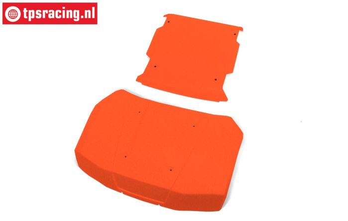 LOS-4008 LOSI 5IVE-T 3.0 Hood & roof Panels Orange, set