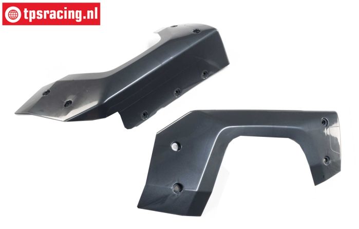LOS-4352 LOSI 5IVE-T 3.0 Fender Left-Right Gun Metal, set