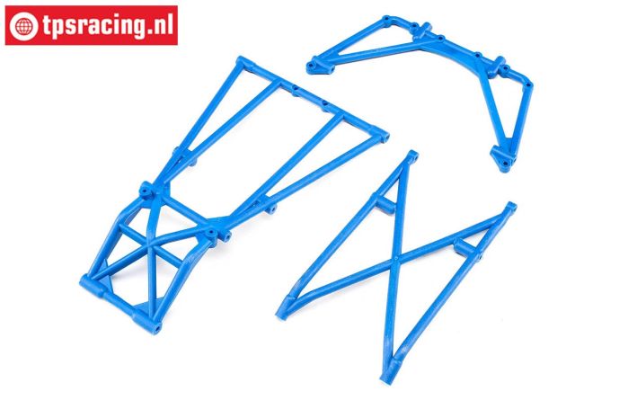 LOS241049 Rear Cage and Hoop Bars Bleu LMT Truck, Set