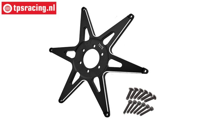 MX0606F-BK PROMOTO front Alu-Wheel star Black, 1 pc.
