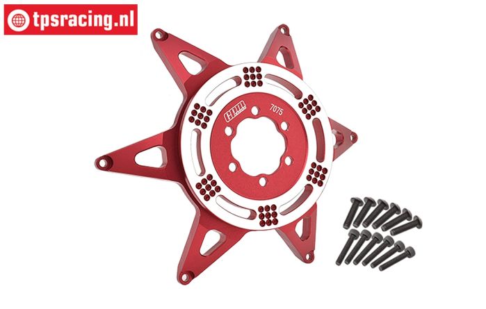 MX0606R-R PROMOTO rear Alu-Wheel star Red, 1 pc.