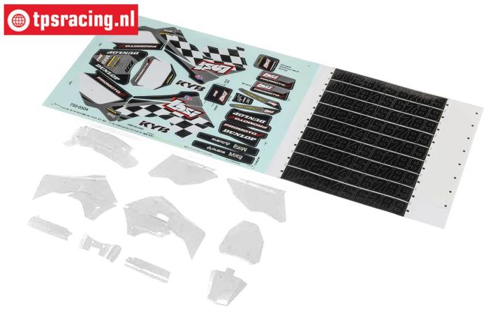 LOS260005 PROMOTO Plastic parts-decals White, set