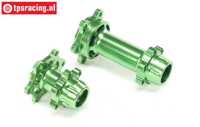 LOS362002 PROMOTO Alu-wheel axle green, set