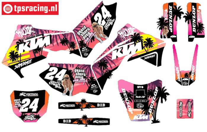 CS0980/60 PROMOTO decals KTM Grand Theft Auto, set