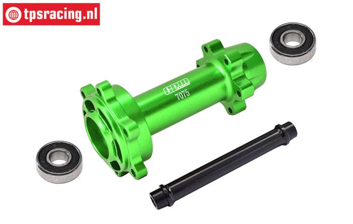 MX007-G PROMOTO Alu-wheel axle rear Green, set