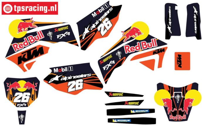 CS0980/56 PROMOTO decals Red Bull FXR KTM, set