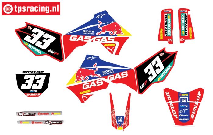 CS0980/28 PROMOTO decals Honda Gas Gas, set