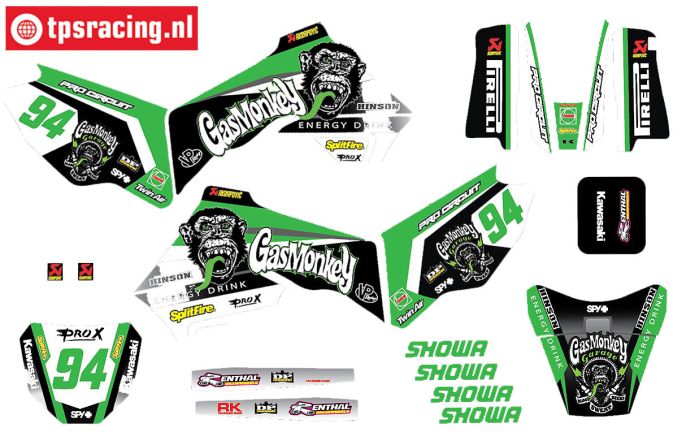 CS0980/46 PROMOTO decals Kawasaki Gaz Monkey, set