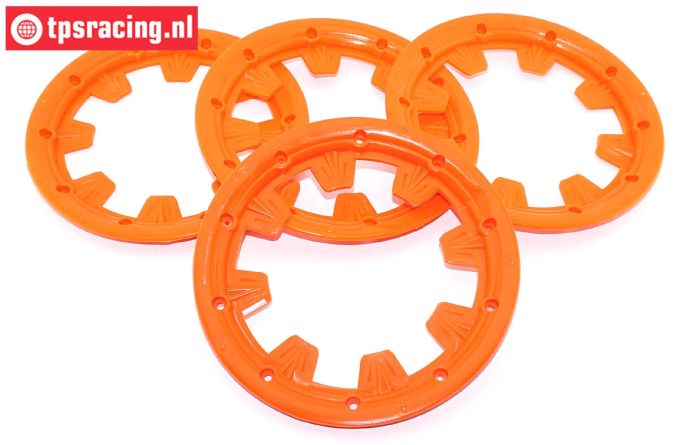 MM1800/NE MADMAX Beadlock Neon Red Ø120 mm, 4 pcs.