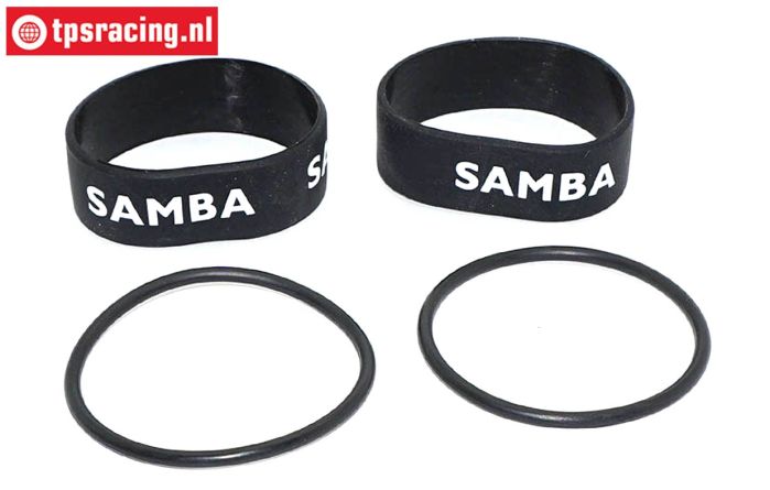 SAM4811Z Samba Exhaust rings Ø60-Ø70 mm Black, Set