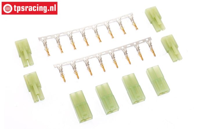 TPS71304 Tamiya Mini Gold plug Male-Female, 4 pcs.