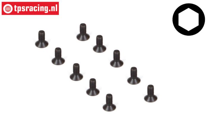 TLR245010 Countersunk Head Screw M4-L10 mm, 10 pcs