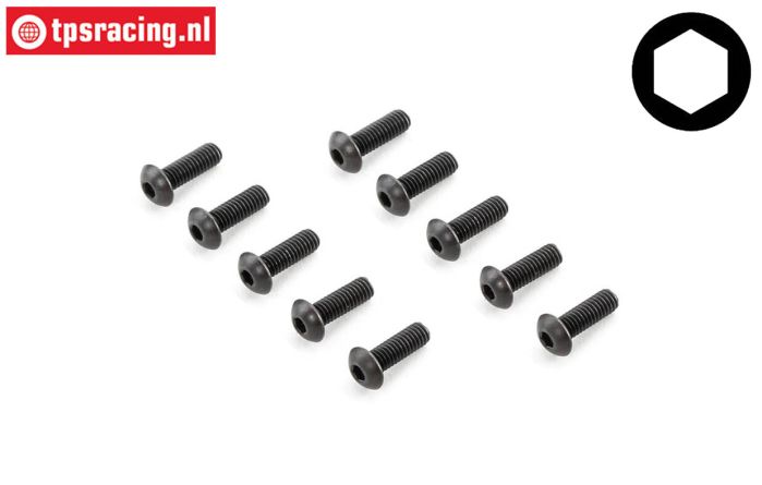 LOS235007 Button Head screw M4-L12 mm, 10 pcs,