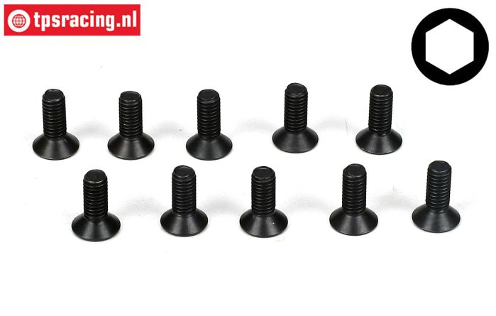 TLR5961 Countersunk Head Screw M3-L8 mm, 10 pcs