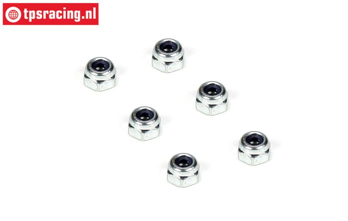TLR6312 TLR lock nut with flange M4, 4 pcs.