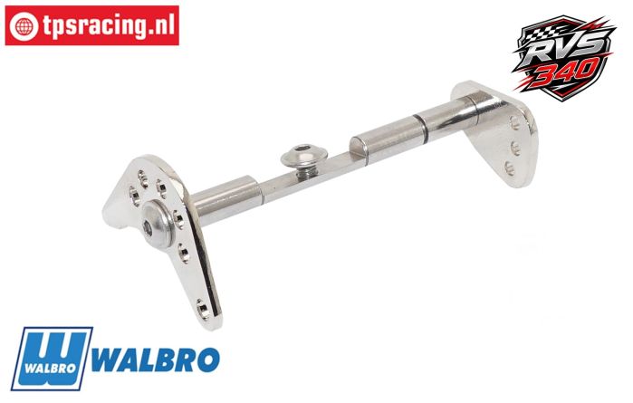 ZN0078/20 Walbro Stainless steel 340 throttle shaft, Set