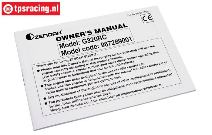 ZN0403 Zenoah G320-32cc0 Service Manual, 1 pc.