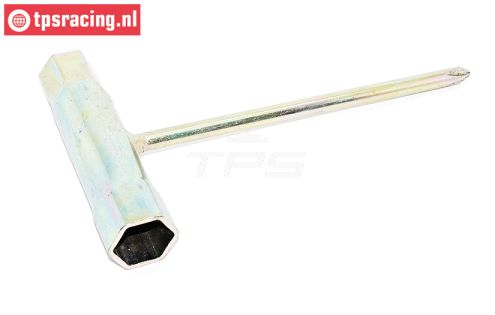 TPS0486 Steel spark plug wrench 13/16 mm, 1 pc.