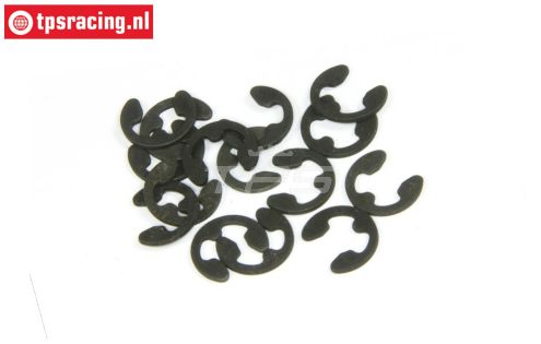 TPS6732/03 E-clip spring steel black Ø3 mm, 15 pcs