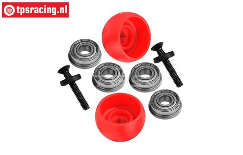MX040-R PROMOTO-MX Side support rollers Red, Set