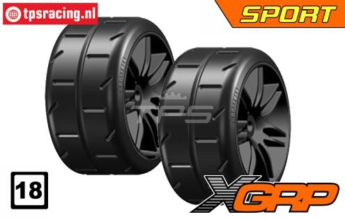 GWH02-XS5B GRP 1/5 tires Medium Ø120 mm, 2 pcs.