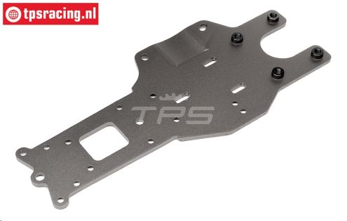 HPI102169 Rear Lower Chassis plate, Gun Metal, 1 pc.