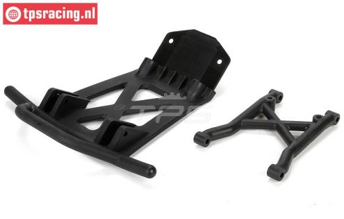LOS251039 Front bumper with skid plate MTXL, Set