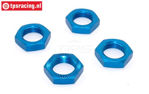 TPSB3227/04 Alu-Wheel nut Bleu 25 mm, 4 pcs.